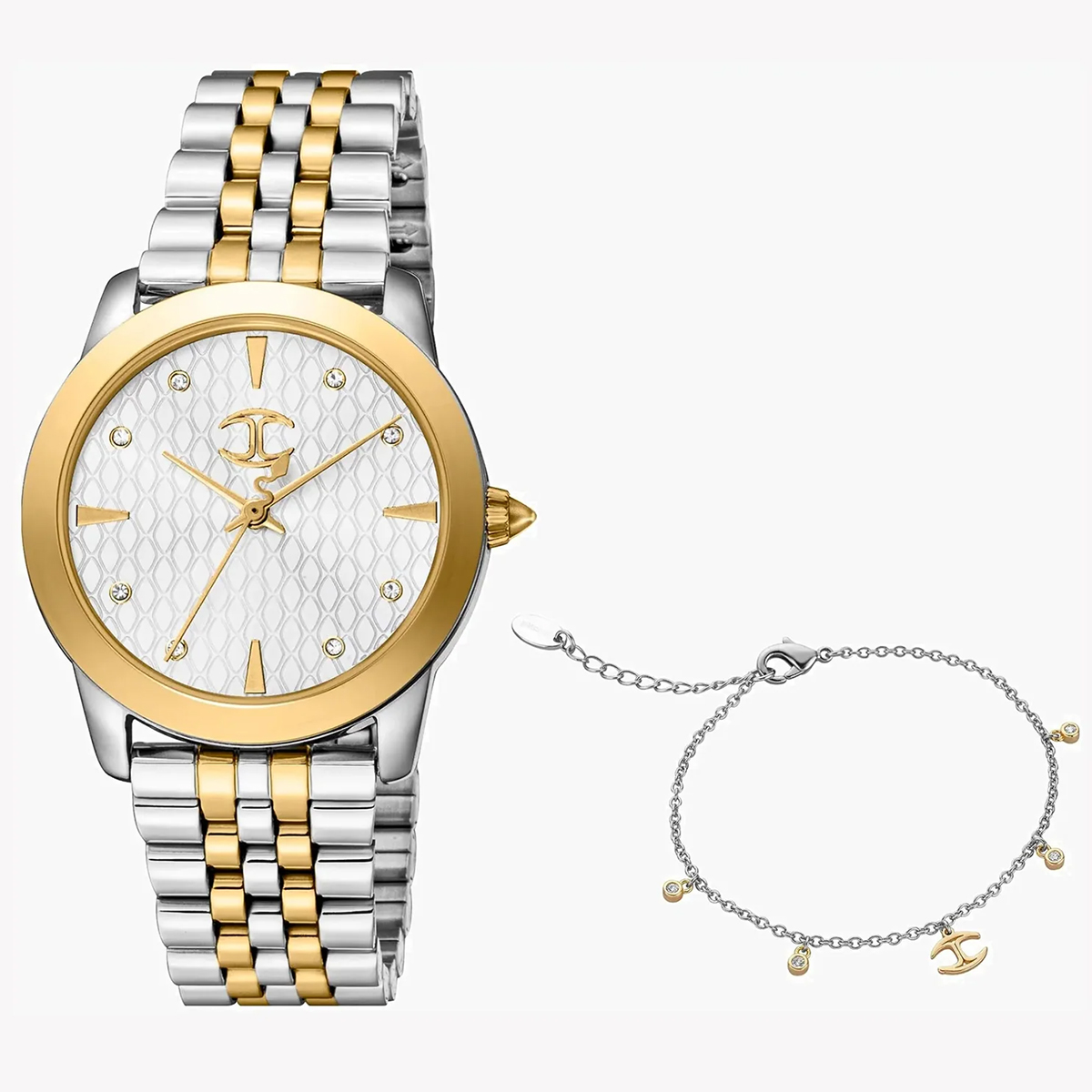 MONTRE JUST CAVALI FEMME SIMPLE ACIER